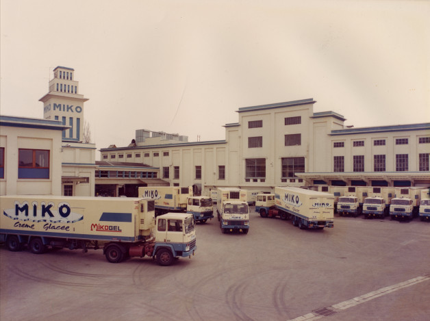 Fábrica de Helados Miko en Saint Dizier en 1986. Foto Rafael Grégoire Martínez Conde.