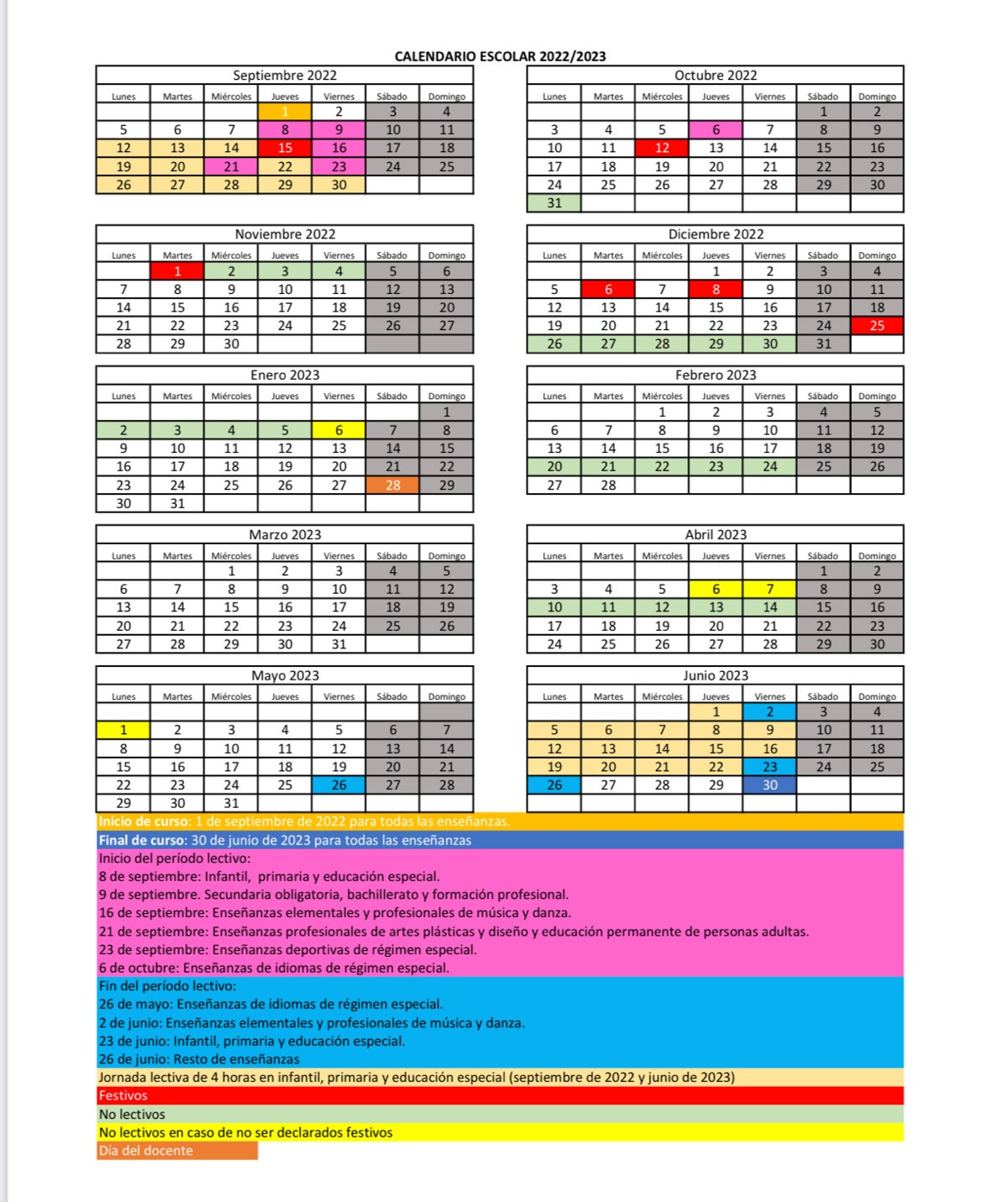 Webeducacion calendario escolar